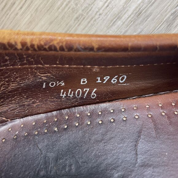 Allen Edmonds Loafers Shoes Mens Size 10.5 B Brown Leather Slip On Moc Toe - Picture 16 of 16